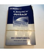 Subaru Legacy &amp; Outback Car Owners Manual Handbook 2001 - £12.84 GBP