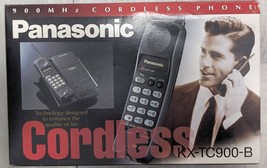 NEW NOS Panasonic 900Mhz Cordless Phone Wireless Telephone KX-TC900-B Black - $99.97