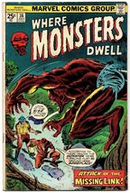 Where Monsters Dwell #36 (1975) *Marvel Comics / Cover Artwork By Al Mil... - $7.00