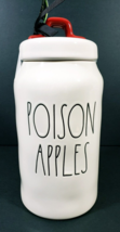 Rae Dunn 10&quot; Tall Poison Apples Cannister W/Evil Queen Disney Villains NWT - $35.52