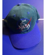 NASA Space Center Blue Cotton Snapback Baseball Cap Hat 80s/90s - $12.86