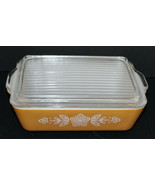 Pyrex Covered 1.5 Qt Refrigerator Casserole ~0503 ~ Ribbed Lid ~ Butterf... - $79.99