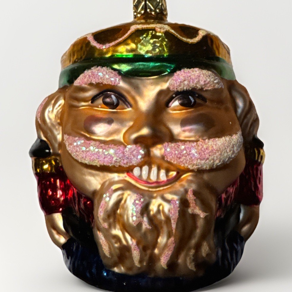 Nutcracker Inge Glas Blown Glass Ornament Germany Vintage Christmas Holiday - $21.62