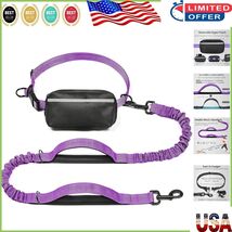 Hands-Free Dog Leash with Zipper Pouch &amp; Dual Handles - Adjustable for L... - $921.56 MXN