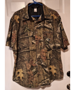 Mossy Oak Pursuits Break Up Infinity Camo Button Shirt Mens XL Outdoor S... - $19.40