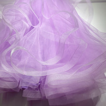 Light Purple Ruffle Tulle Skirt Women Custom Plus Size Holiday Tulle Skirt image 4