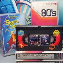 The Sword in the Stone, Classic Retro VHS Tape Night Light, table lamp s... - $20.13