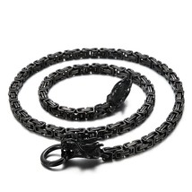 Stainless Steel Men&#39;s Hip Hop Rock Style Necklace Dragon Accessory Animal Decora - £31.13 GBP