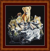 LITTLE BIG CATS-pdf cross stitch chart Original Artwork © Steven Michael Gardner - £9.59 GBP