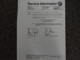 1980s 1990s 2000s BMW Service Information Bulletins Manuel Général Information - £11.14 GBP