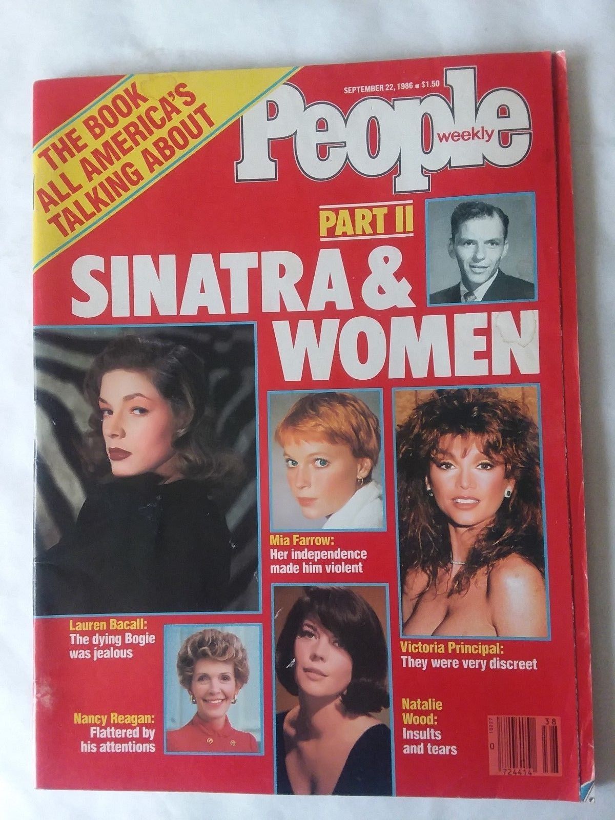 VTG People Magazine Sept '86 Part II Sinatra & Women - $14.84