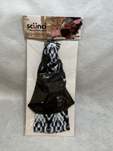 Scunci Button Hairband And Face Mask Set- Geometric Blue And White Comfortable - £1.37 GBP