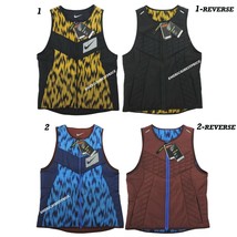 NIKE NEW MEN&#39;S AEROLAYER WILD RUN REVERSIBLE VEST LIGHTWEIGHT WATER RESI... - $59.95