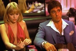 Scarface Al Pacino as Tony Montana Michelle Pfeiffer as Elvira 18x24 poster - £23.46 GBP