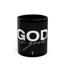 God is Good Black Mug Inspirational Coffee Cup Christian Faith Motivatio... - $335.33 MXN+