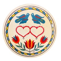 Pennsylvania Dutch 1960&#39;s Jacob Zook Marriage Hex Sign 7.5” Diameter Trivet - $19.99