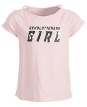 Ideology Girls Graphic-Print Cutout-Sleeve T-Shirt - $8.00