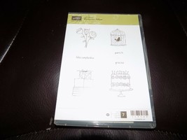 Retired Stampin&#39; Up! Momentos Felices Clear-Mount Stamp Set NEW - $32.85