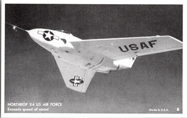 Northrop X4 US Air Force Exceeds speed of sound  Vintage Postcard (D9) - £4.31 GBP