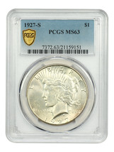 1927-S $1 PCGS MS63 - $814.80