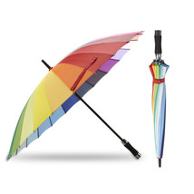 Color Wheel Slat Umbrella 40" Wide X-Large Strong Construction Metal Polyester