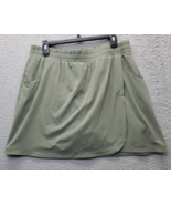 T by Talbots Skort With Liner Women&#39;s L Green Stretch Elastic Waist Wrap... - $395.97 MXN