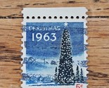 US Stamp Christmas 1963 Tree 5c Used 1240 - $0.94