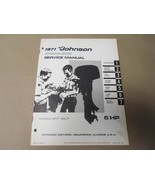 1971 Johnson Outboard Motor Service Repair Shop Manual 6 HP 6R71 6RL71 O... - $99.73