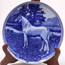 Paul T. Christensen Hesteplatte Denmark Blue Horse 1978 Danish Import Ga... - $19.25