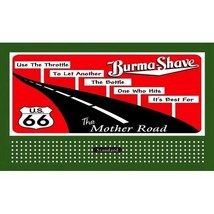 Burma Shave Glossy Billboard Insert LIONEL/AMERICAN Flyer - £5.57 GBP