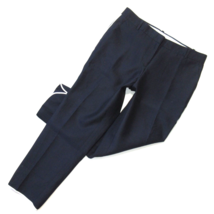 NWT J.Crew Collection Café Capri in Navy Organza Cotton Silk Side Stripe Pants 4 - £56.76 GBP