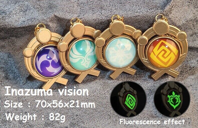 Genshin Impact ~ Inazuma Vision Keychain ~ Gaming Merchandise - $8.59+