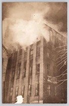 Postcard RPPC Capitol Theater Princess Hotel Fire Brattleboro VT March 1... - £14.97 GBP