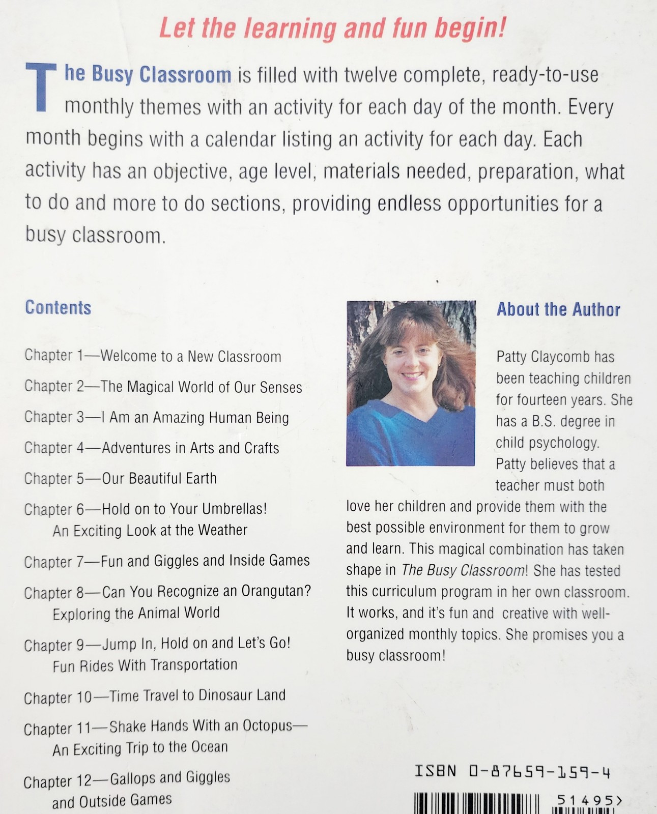 1992 The Busy Classroom 1st Edition Preschool Teacher Creative Activities GstRm Item image 7