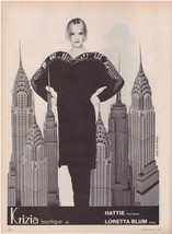 1983 Krizia New York City Manhattan Landmarks Vintage Fashion Print Ad 1980s - £6.39 GBP