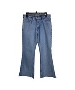 Silver Tab Womens Jeans Size 7M Light Wash Raw Hem Mid Rise Levis - £33.61 GBP