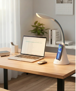 Modern LED Desk Lamp with Wireless Charger,Touch Control for Home/College, White - $36.99
