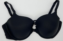 Victoria&#39;s Secret Lined Demi Bra Black Strappy Back Front Close Womens S... - £15.49 GBP