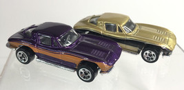 Vintage 1979 Hot Wheels Corvette Stingray Split Rear Window Purple &amp; Gol... - £9.86 GBP