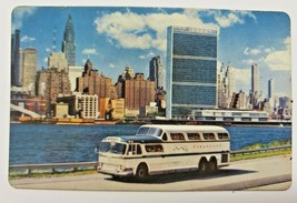 Vintage Greyhound Bus Lines 1957 Scenicruiser Pocket Calendar PB18 - £14.94 GBP
