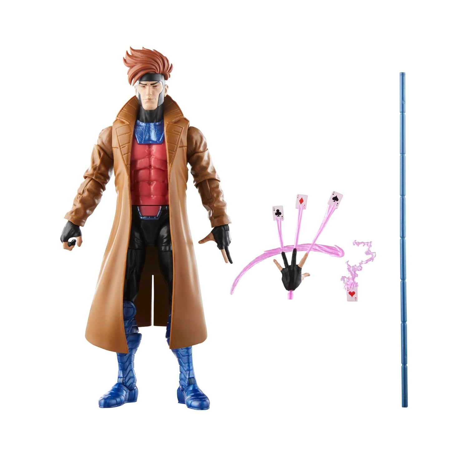Marvel Legends Series Gambit, X-Men 97 Collectible 6-Inch Action Figures