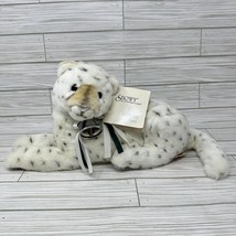Dakin Snowy The Homeless Leopard Plush 1991 Proffitts Snow Leopard Ribbons Bell - $29.67