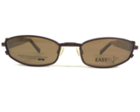 EasyFlip Gafas Monturas MOD S2488 10 Marrón Negro Naranja Con Clip Ons 4... - $64.89