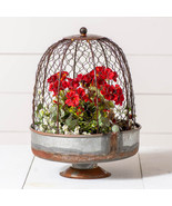 Chicken Wire Dome Planter with metal Base - $116.62 CAD