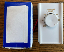 New king electric D22 white double pole thermostat 4 wire Comfort Zone - $365.04 MXN