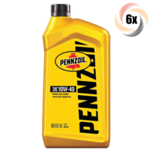 6x Bottles Pennzoil SAE 10W-40 Motor Oil | 1QT | Cleans Engine | Fast Shipping - £38.75 GBP