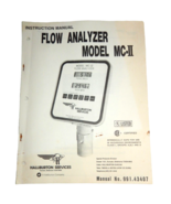 1987 Halliburton Services Instruction Manual For Flow Analyzer Model MC-II - £22.01 GBP