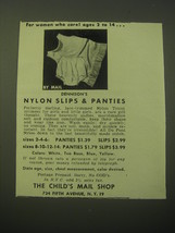 1948 Dennison&#39;s Nylon Slips &amp; Panties Ad - For women who care! Ages 2 to 14 - £14.78 GBP