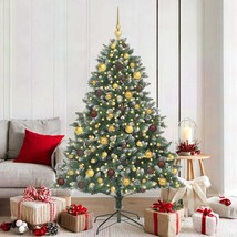 Artificial Christmas Tree Green 70.9" PVC - $151.99