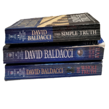 3 David Baldacci Paperback Books The Simple Truth Us From Evil The Whole Truth - £7.85 GBP